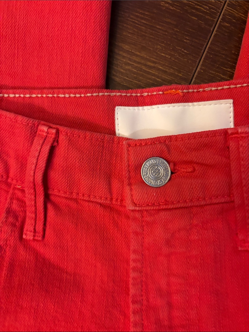 MOTHER THE HUSTLER ANKLE FRAY - THE DEVIL MAY CARE 26 $248 - Picture 13 of 16